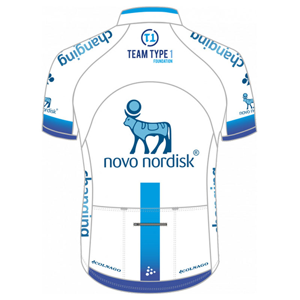 2017 Maglia Novo Nordisk bianco